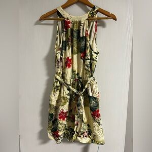 Cupshe Floral Jumpsuit in Red and Green